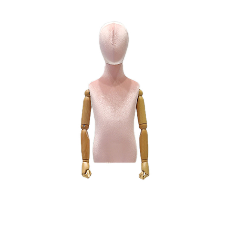 رنگارنگ راست نیم بدن مرد مانکن پارچه کتانی برای نمایش لباس